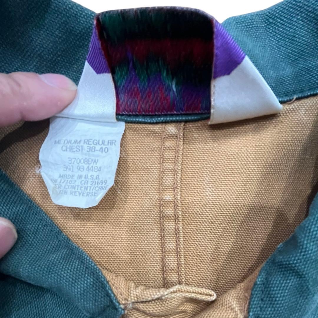 つ*し様 80sUSA製WALLSハンティングジャケットダック地 切替襟カバーオ