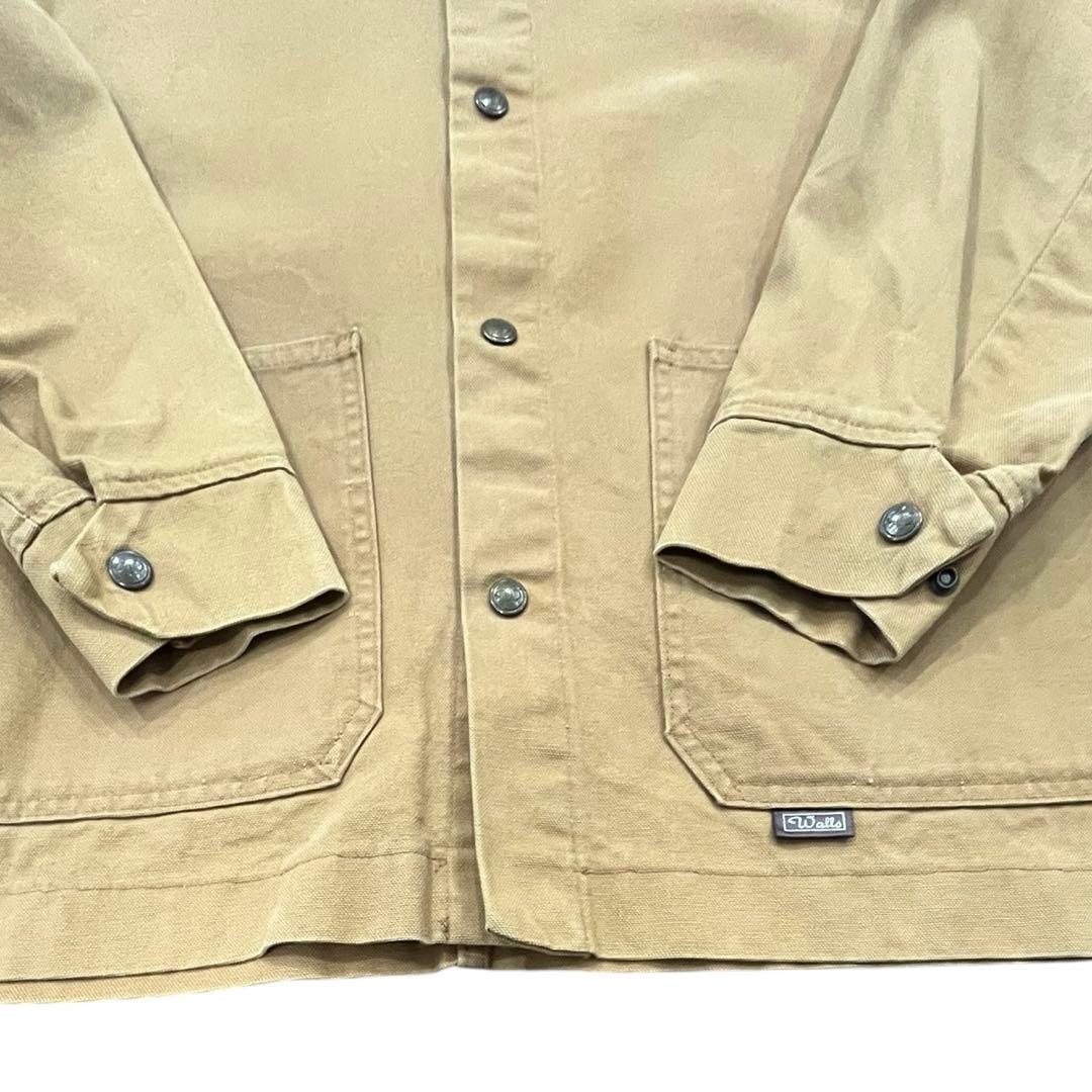 つ*し様 80sUSA製WALLSハンティングジャケットダック地 切替襟カバーオ