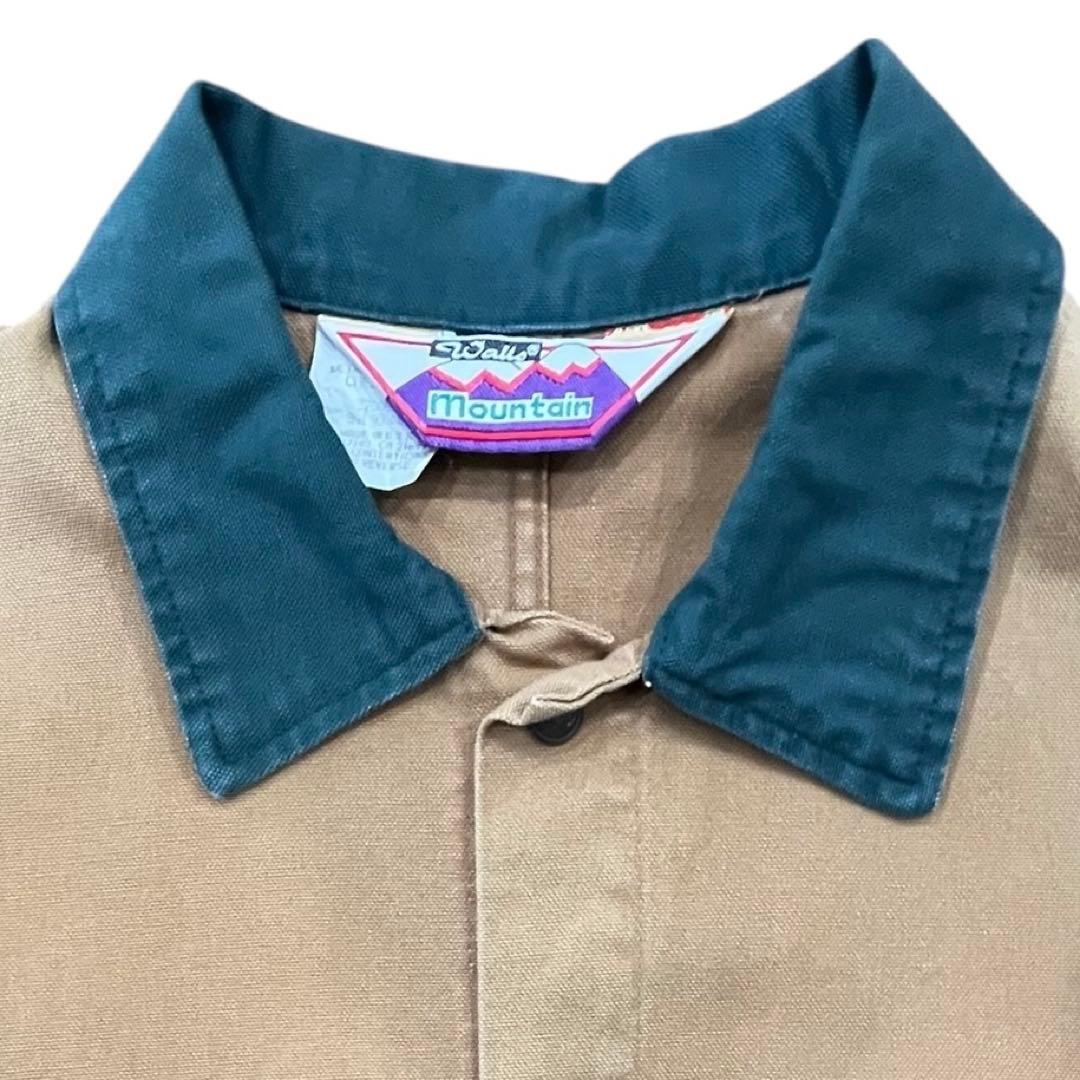 つ*し様 80sUSA製WALLSハンティングジャケットダック地 切替襟カバーオ