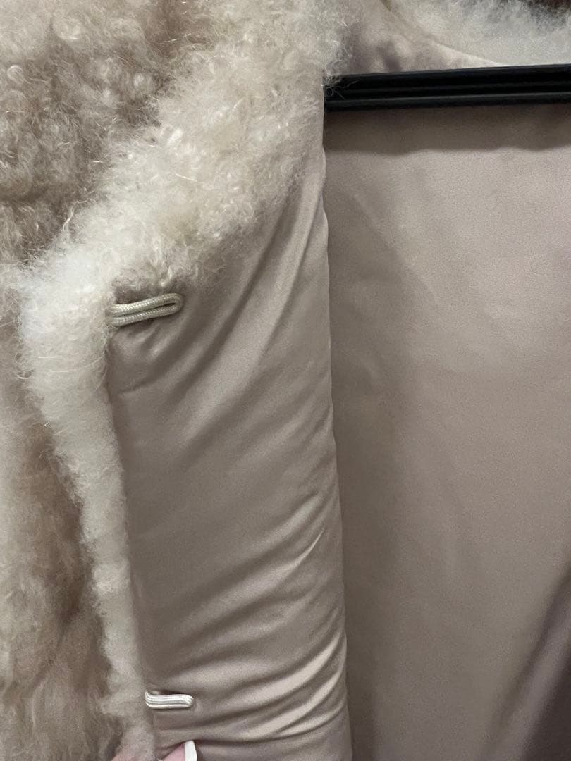 u-big ファー　ベスト　ベージュ