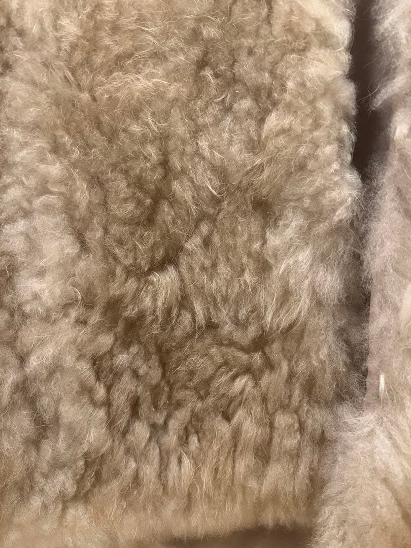 u-big ファー　ベスト　ベージュ