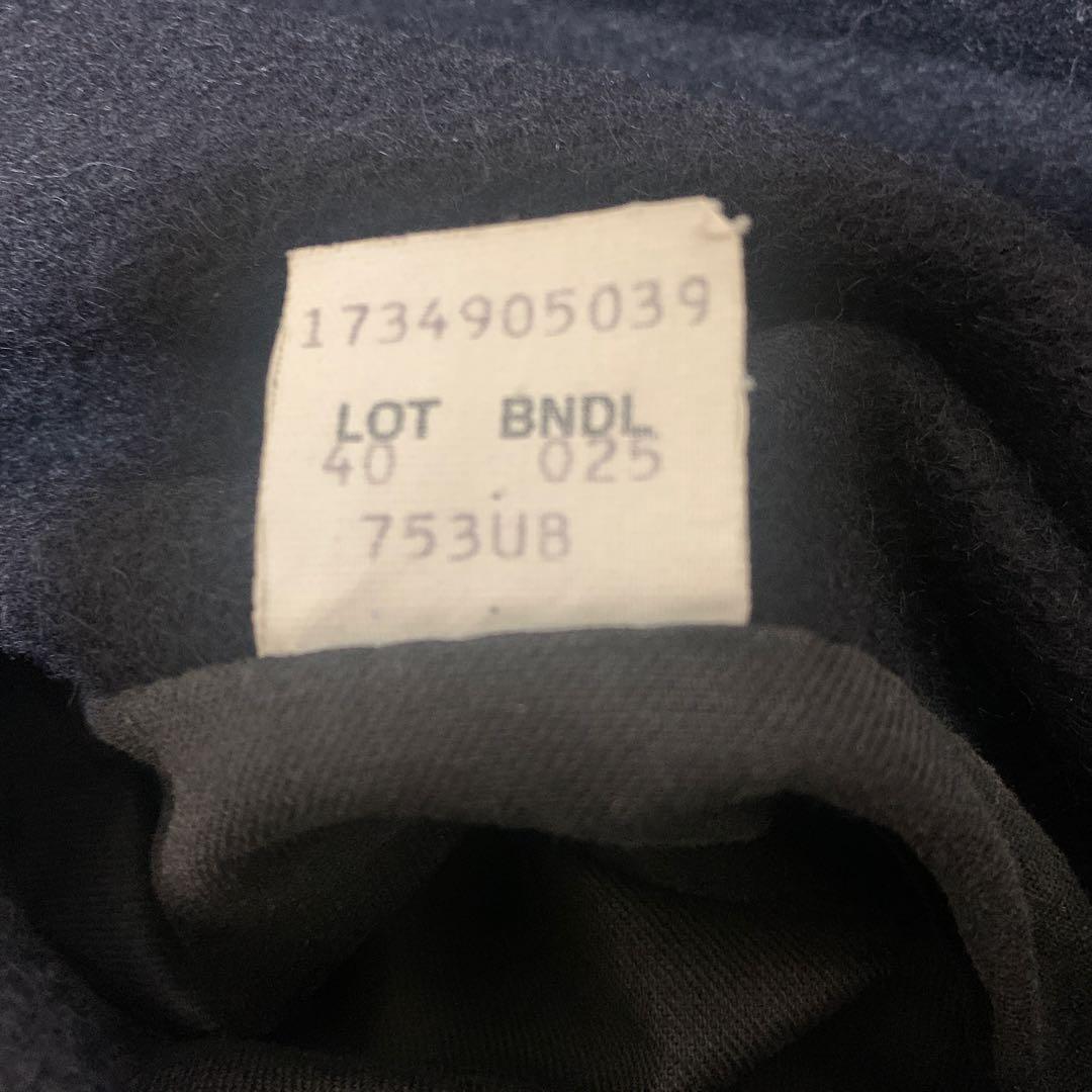 SCHOTT740 ウールダブルピーコート　ブラック 40カスタムワッペン