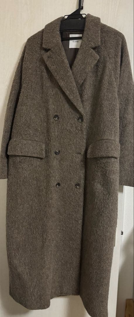 【himawari】 CLANE クラネ ダブルウールロングコート