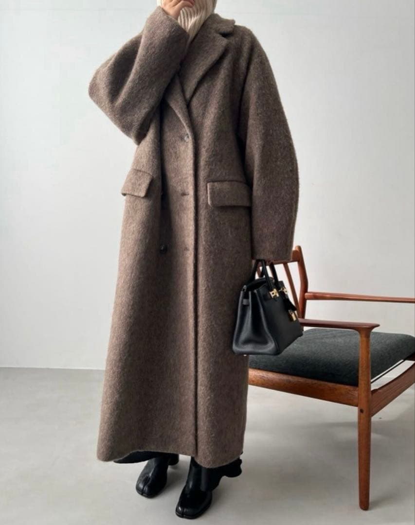 【himawari】 CLANE クラネ ダブルウールロングコート