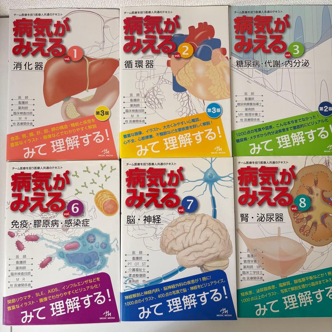 Medic Media 病気がみえる　10巻セット　1〜10巻　医学書　消化器