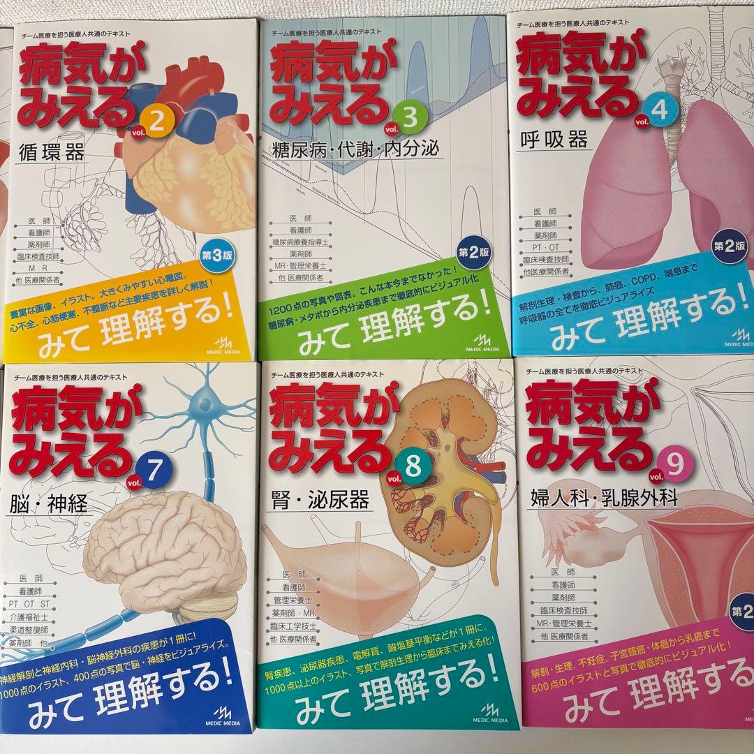 Medic Media 病気がみえる　10巻セット　1〜10巻　医学書　消化器