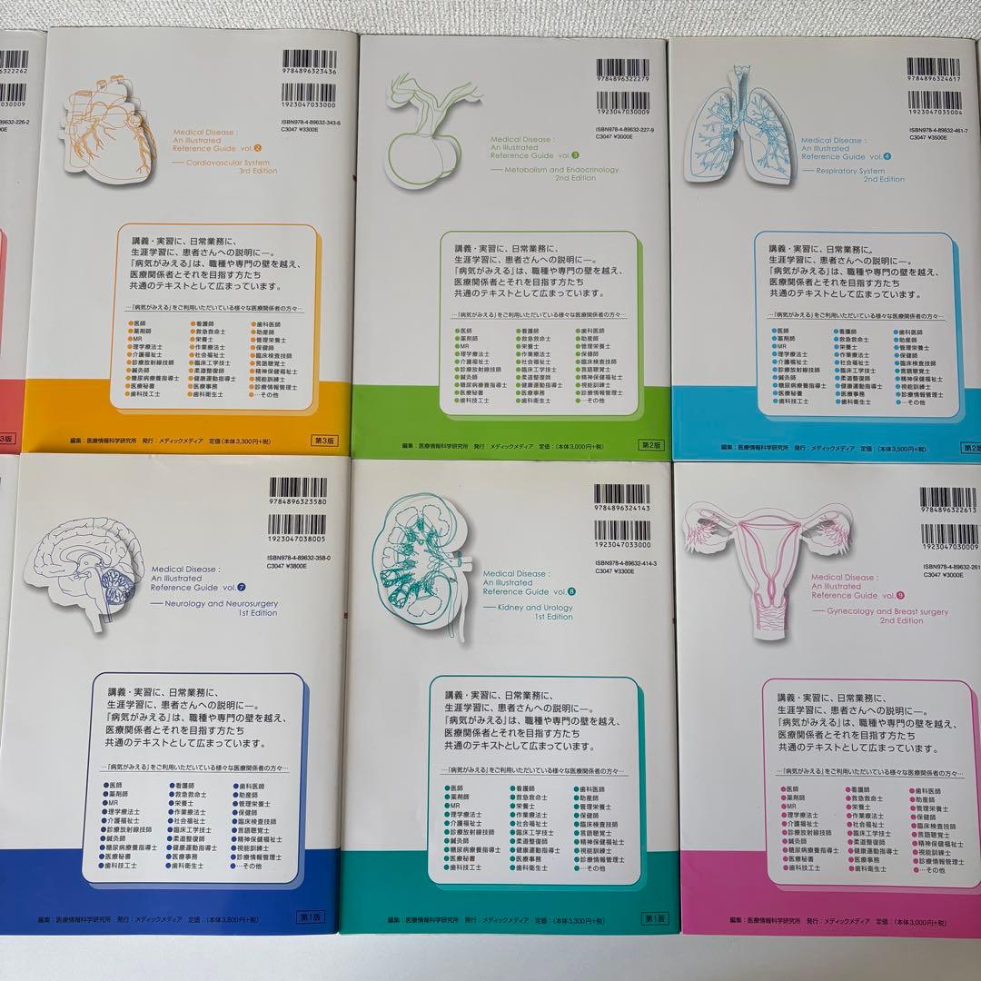 Medic Media 病気がみえる　10巻セット　1〜10巻　医学書　消化器