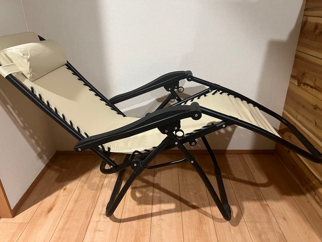 【2脚セット】調整可能リクライニングアウトドアチェア