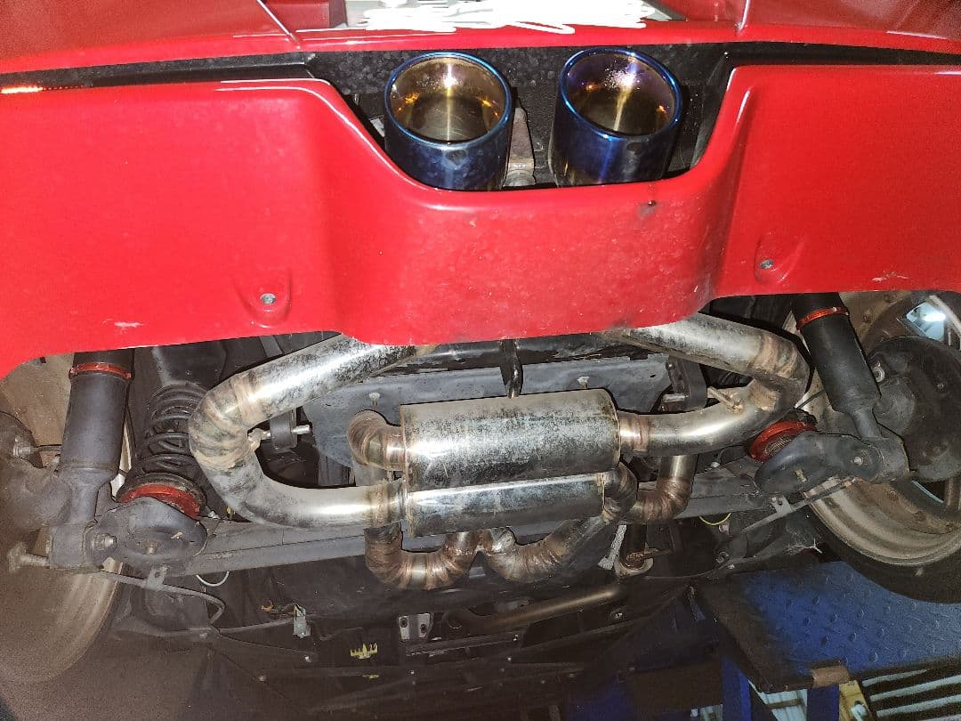 ダイハツ LA400K コペン ワンオフ　デュアルマフラー　スポーツサウンド