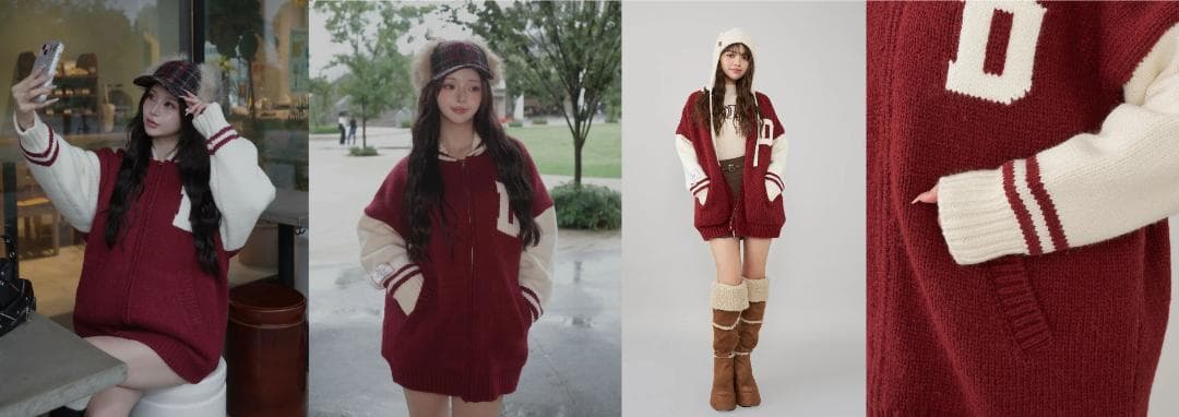 ダーリッチ darich THE Social CLUBニットブルゾン BRD