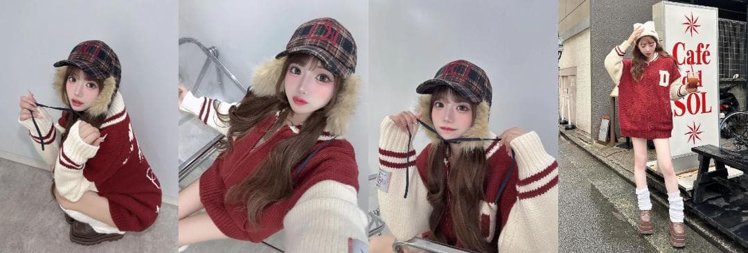 ダーリッチ darich THE Social CLUBニットブルゾン BRD