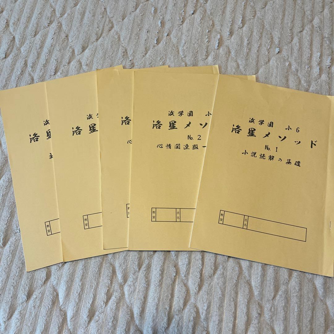 浜学園2025年洛星メソッド 算数国語理科社会四科小6 全巻セット