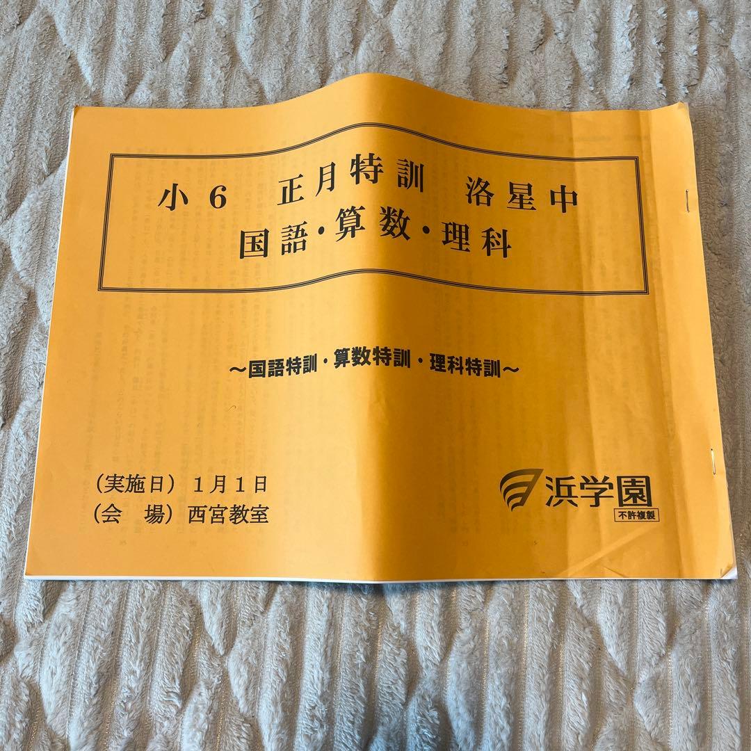浜学園2025年洛星メソッド 算数国語理科社会四科小6 全巻セット
