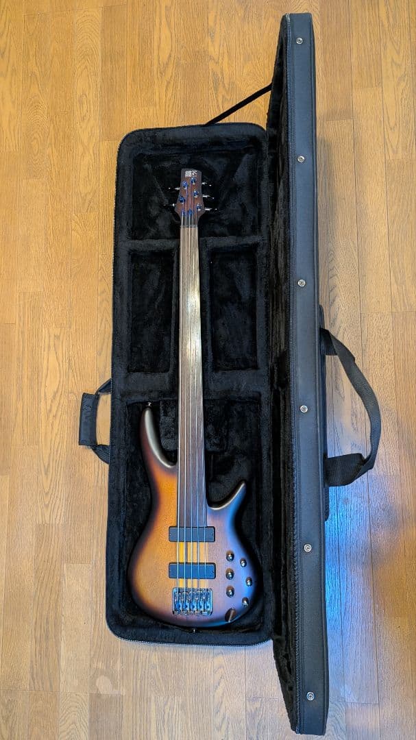IBANEZ SRF705フレットレスベース + HIPSHOTエクステンダー