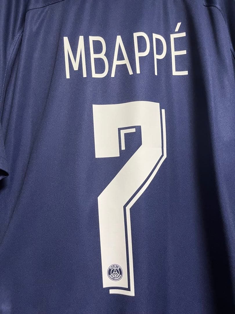 正規品　19-20 PSG エムバペ　ユニフォーム　CL仕様　MERCI付　希少