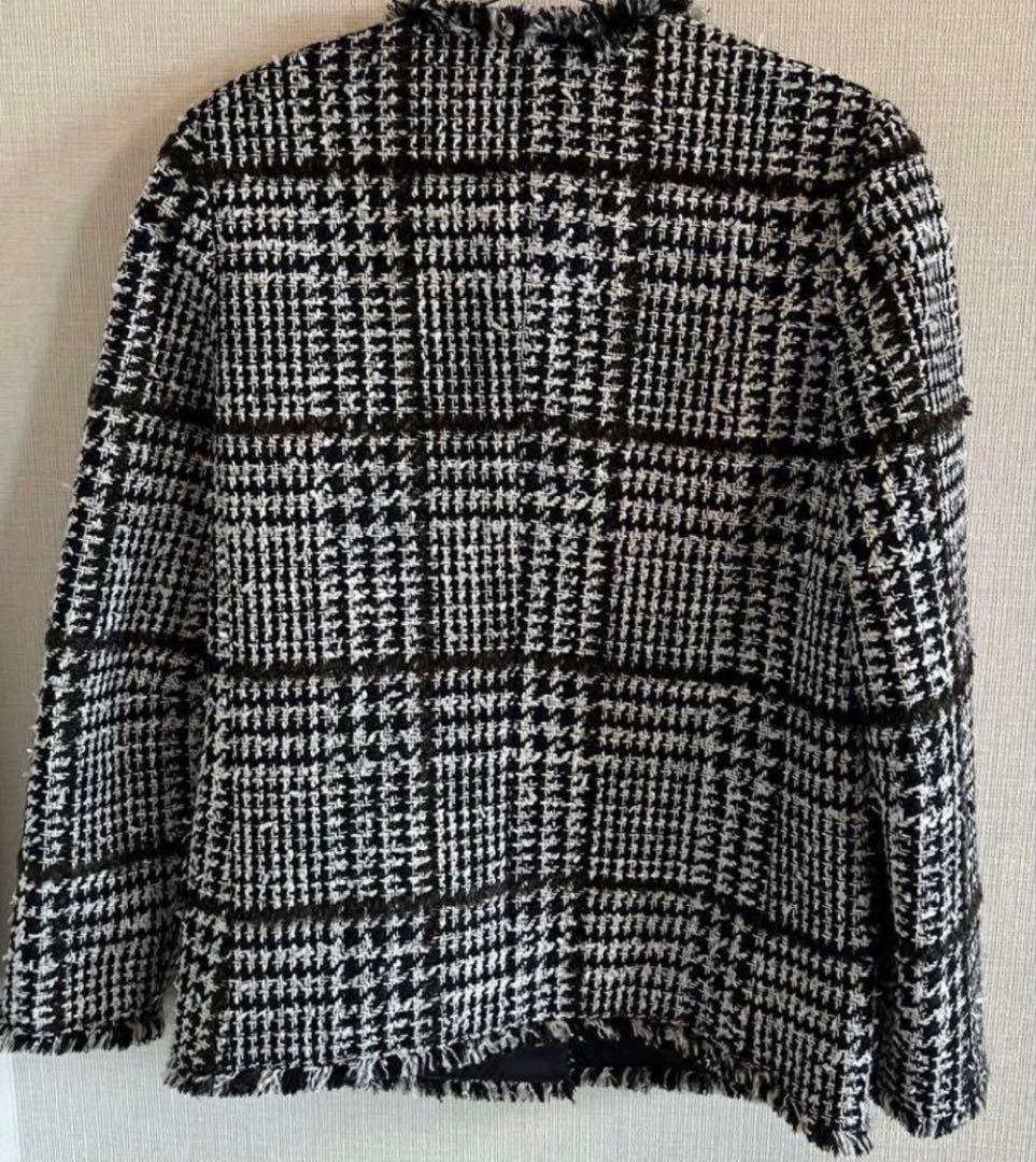 y*o様 PLSTツイードノーカラージャケット Lサイズ