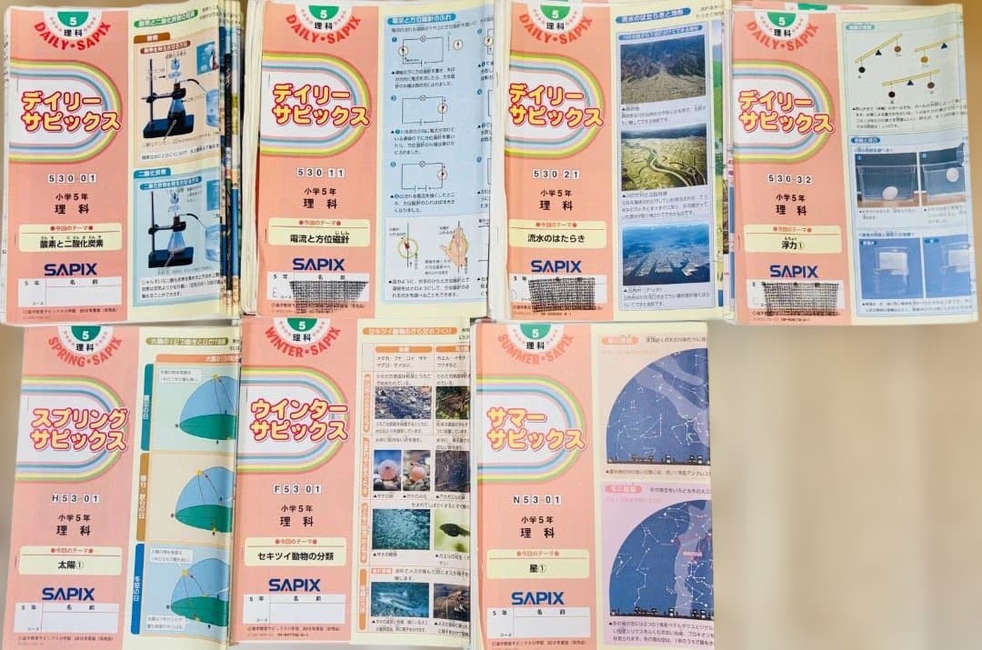 SAPIX サピックス 小5 理科 テキスト