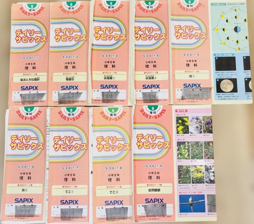 SAPIX サピックス 小5 理科 テキスト