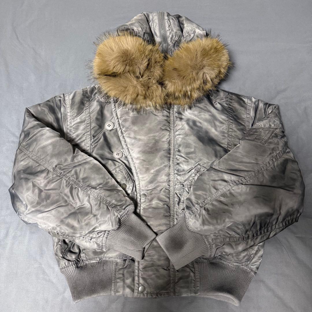 ANDER HUNK Faded N2B Flight Jacket グレー