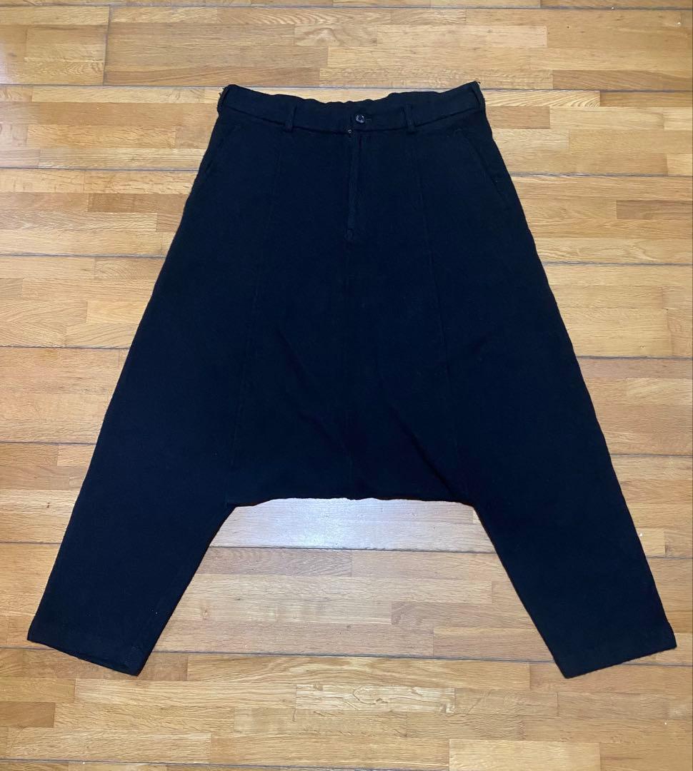 【美品】ブラックコムデギャルソン　サルエルパンツ　ウールギャバ　ペンギン