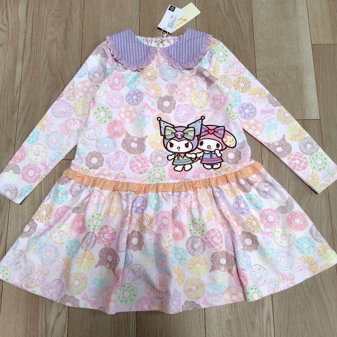 最終価格★新品・ベイビーチアー　マイメロ　クロミ　ドーナツワンピース120