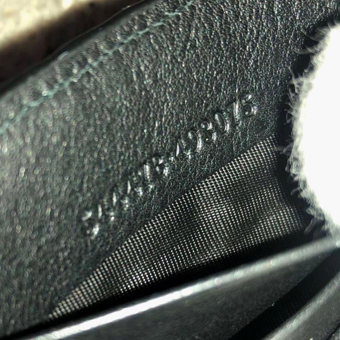 未使用級✨グッチ レザー　二つ折り財布 マイクロシマ ブラック　メンズ