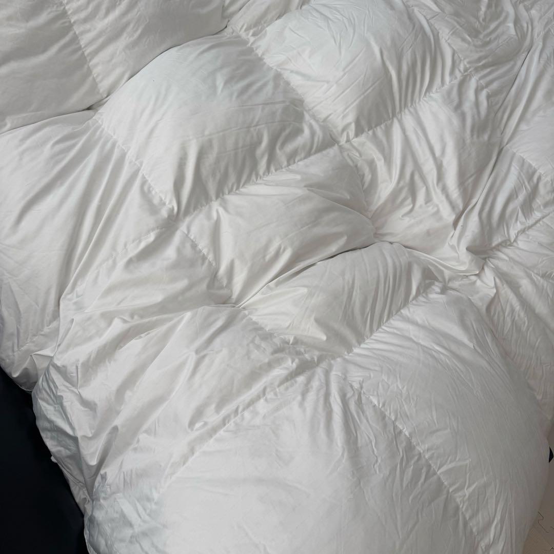 美品　無印良品　羽毛掛ふとん・二層式　クイーン　210x210cm 掛け布団