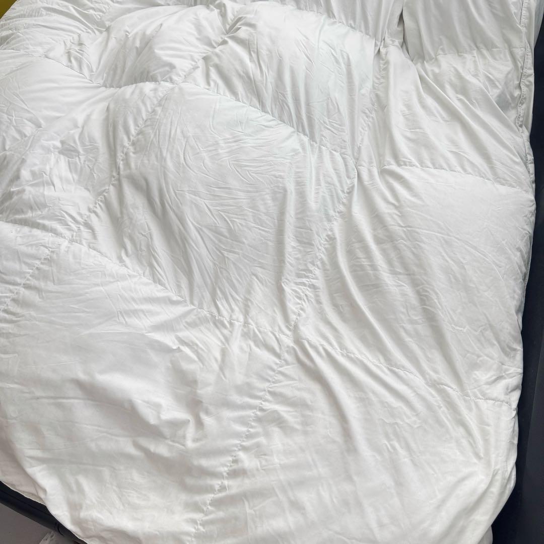 美品　無印良品　羽毛掛ふとん・二層式　クイーン　210x210cm 掛け布団