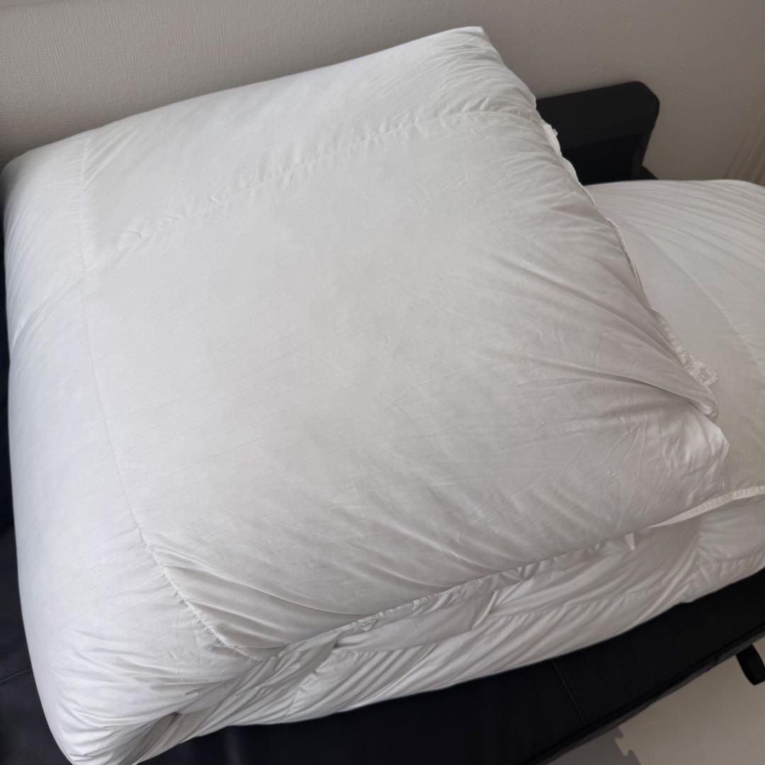 美品　無印良品　羽毛掛ふとん・二層式　クイーン　210x210cm 掛け布団