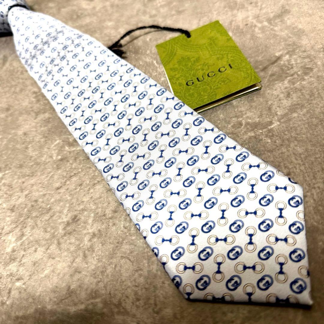 【✨新品未使用✨】 GUCCI グッチ ネクタイ GG柄 タグ付き 結婚式 現行