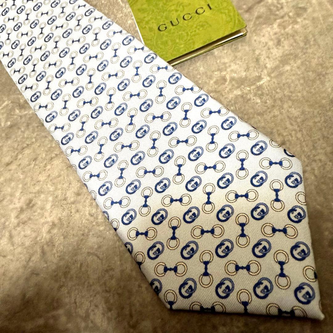 【✨新品未使用✨】 GUCCI グッチ ネクタイ GG柄 タグ付き 結婚式 現行