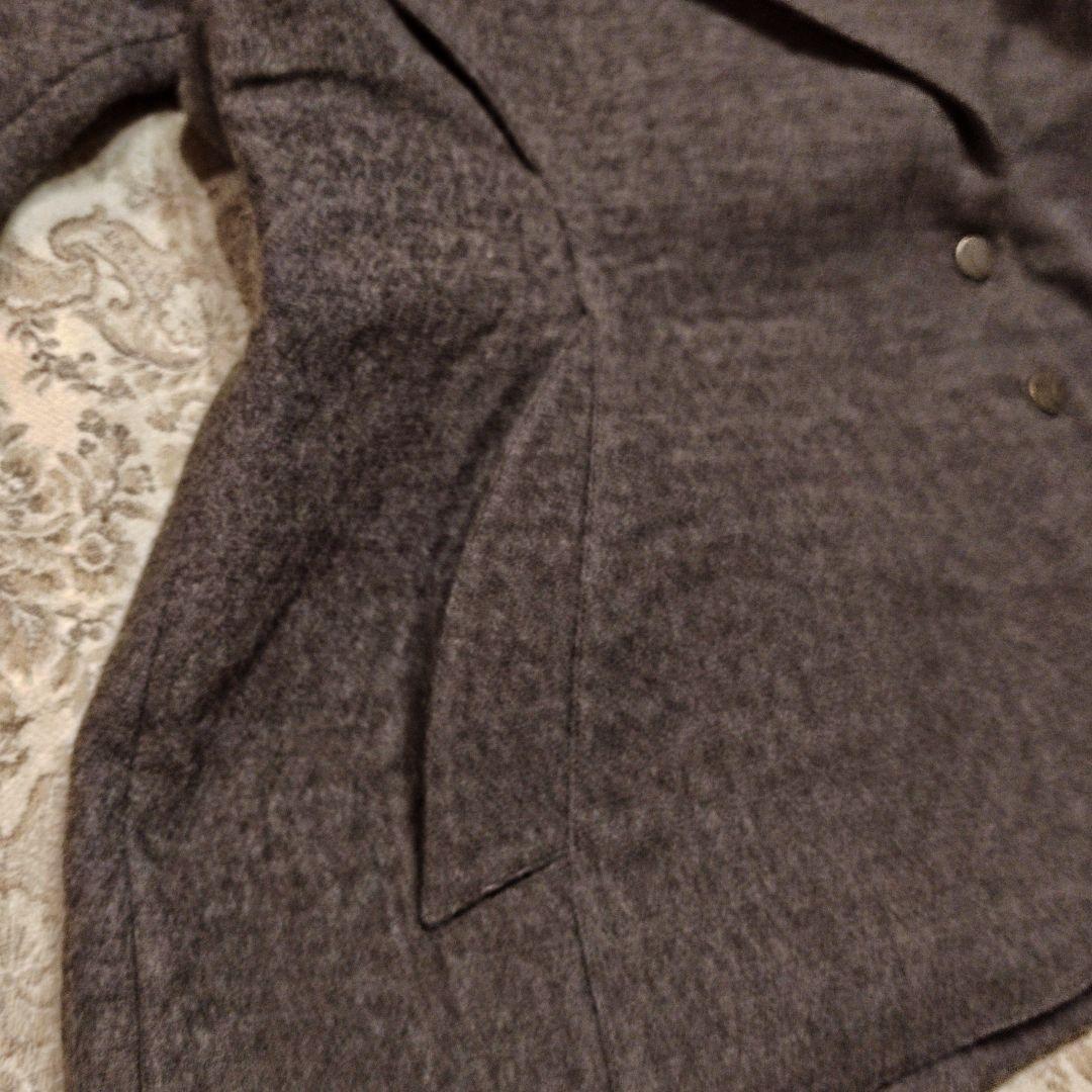 ティエリーミュグレー　変形　ジャケット　　ウエストシェイプ　茶系　テーラード