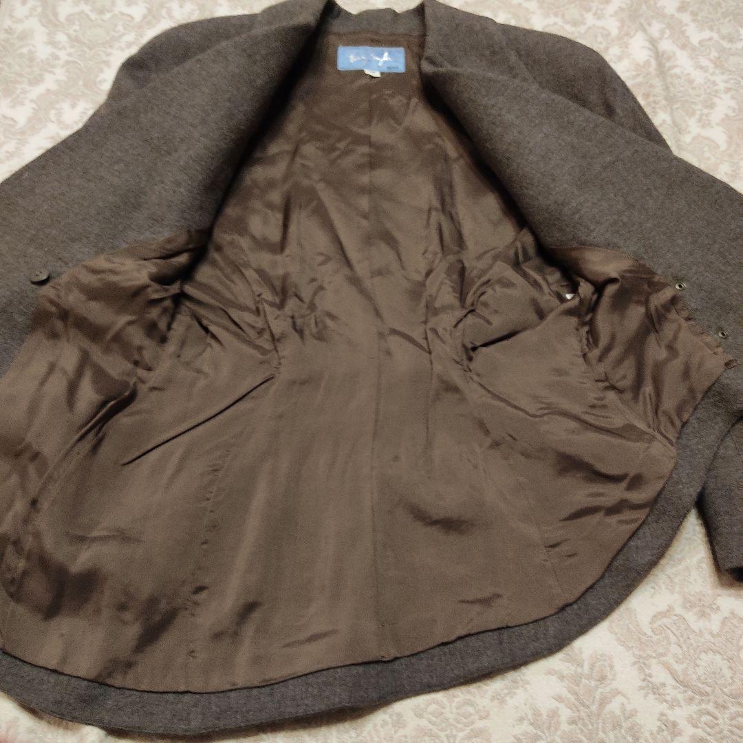 ティエリーミュグレー　変形　ジャケット　　ウエストシェイプ　茶系　テーラード