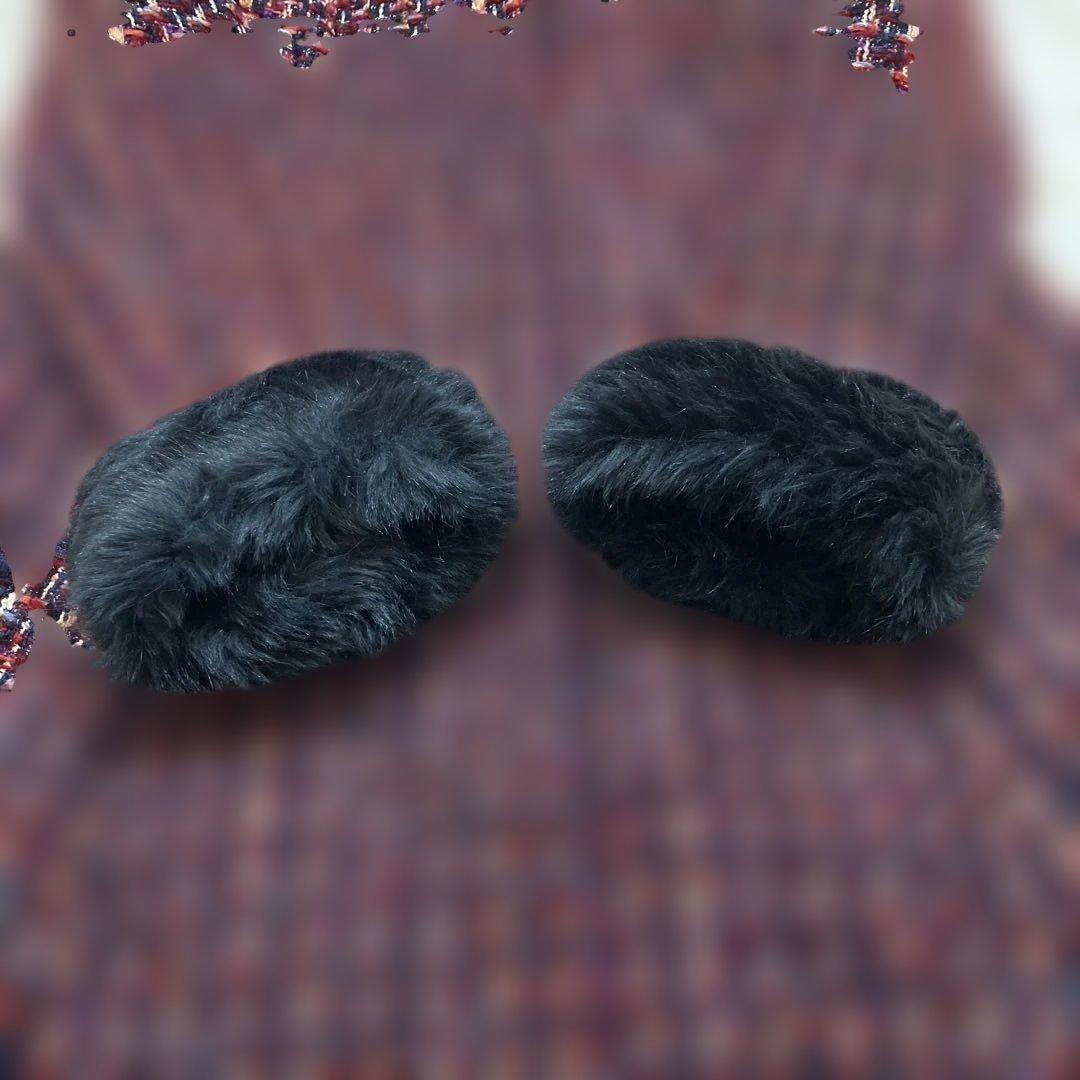 極美品 希少 トッカ ツイードコート Aライン モヘヤ 混 レッド Mサイズ相当