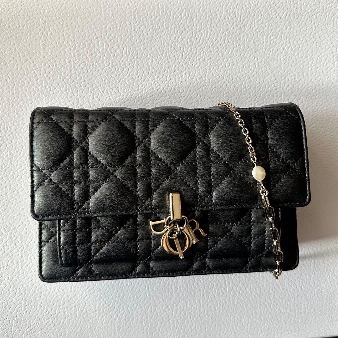 美品‼️Dior My Dior デイリーチェーンポーチ ブラック