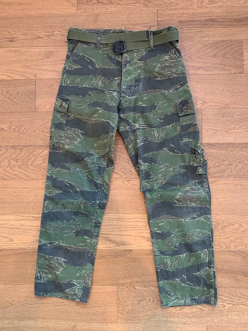 米軍ナム戦タイガーストライプ迷彩服上下セット