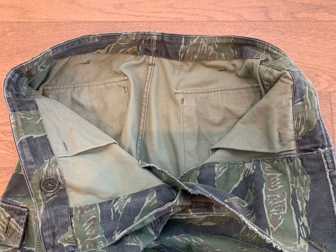 米軍ナム戦タイガーストライプ迷彩服上下セット