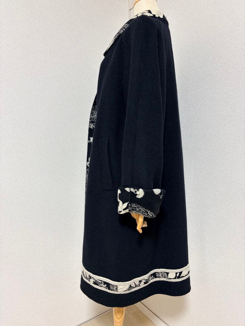 【美品】LEONARD コート　アウター　ジャケット　ウール　カシミヤ