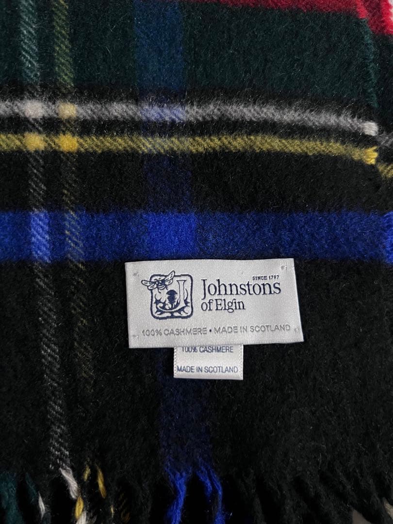 美品 Johnstons ジョンストンズ カシミヤ100% 大判ストール