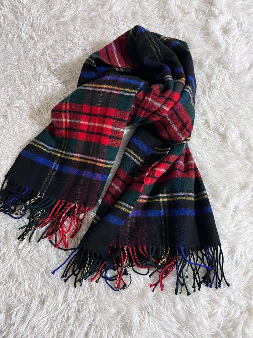 美品 Johnstons ジョンストンズ カシミヤ100% 大判ストール