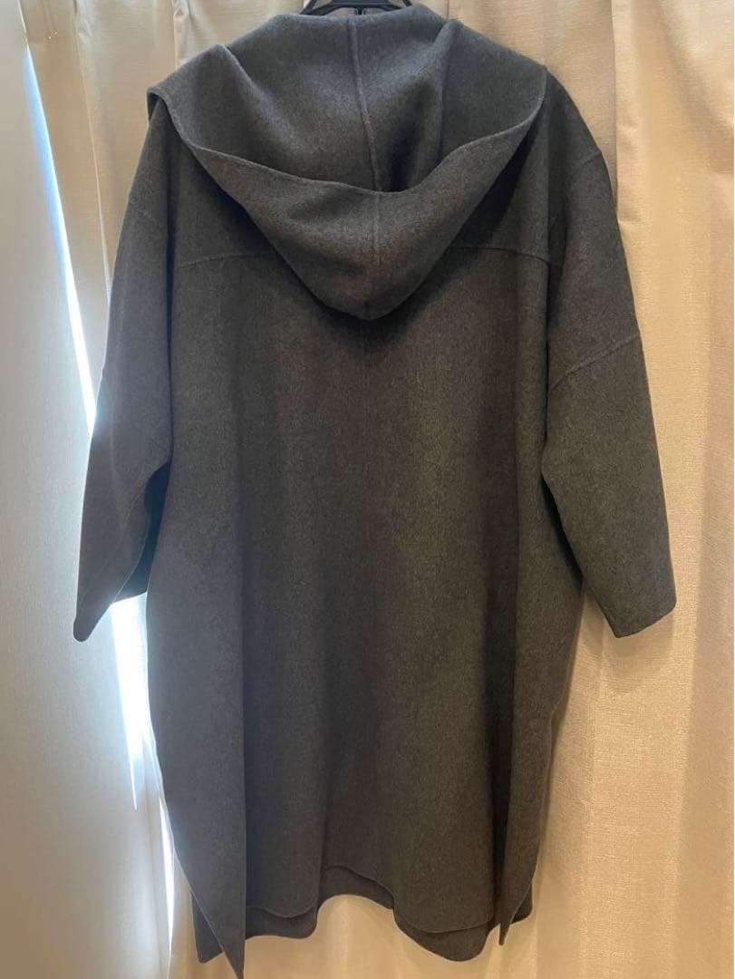 ルシェルブルー フードコート オーバーコート　コート　グレー