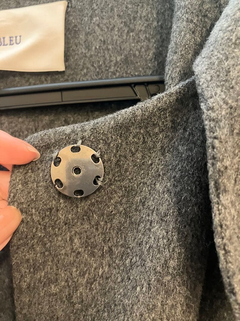 ルシェルブルー フードコート オーバーコート　コート　グレー