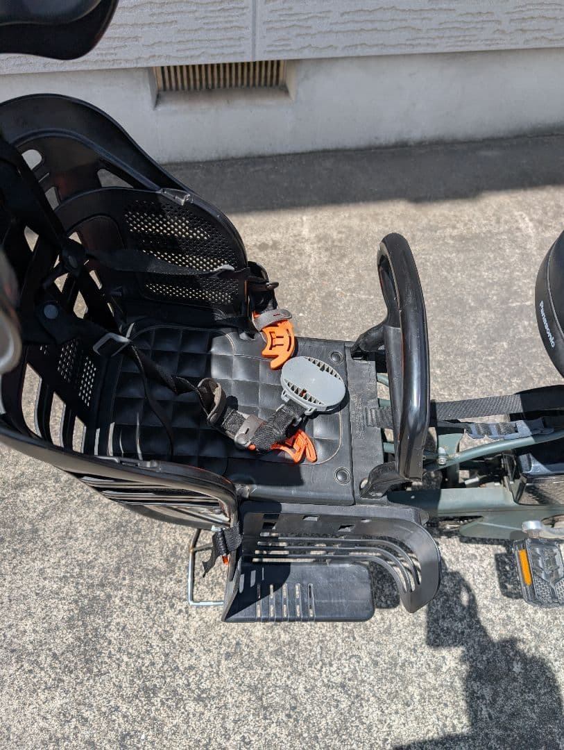 パナソニック電動アシスト自転車 BE-ELMD033グリーン前後チャイルドシート