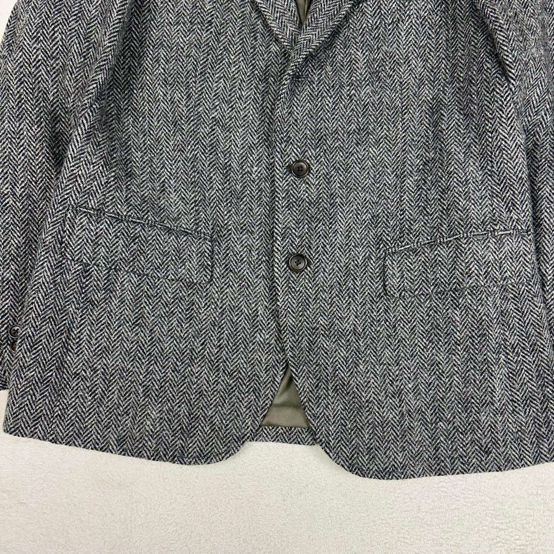 美品☆ハリスツイード オックスフォードクラシック ヘリンボーンジャケット BB5