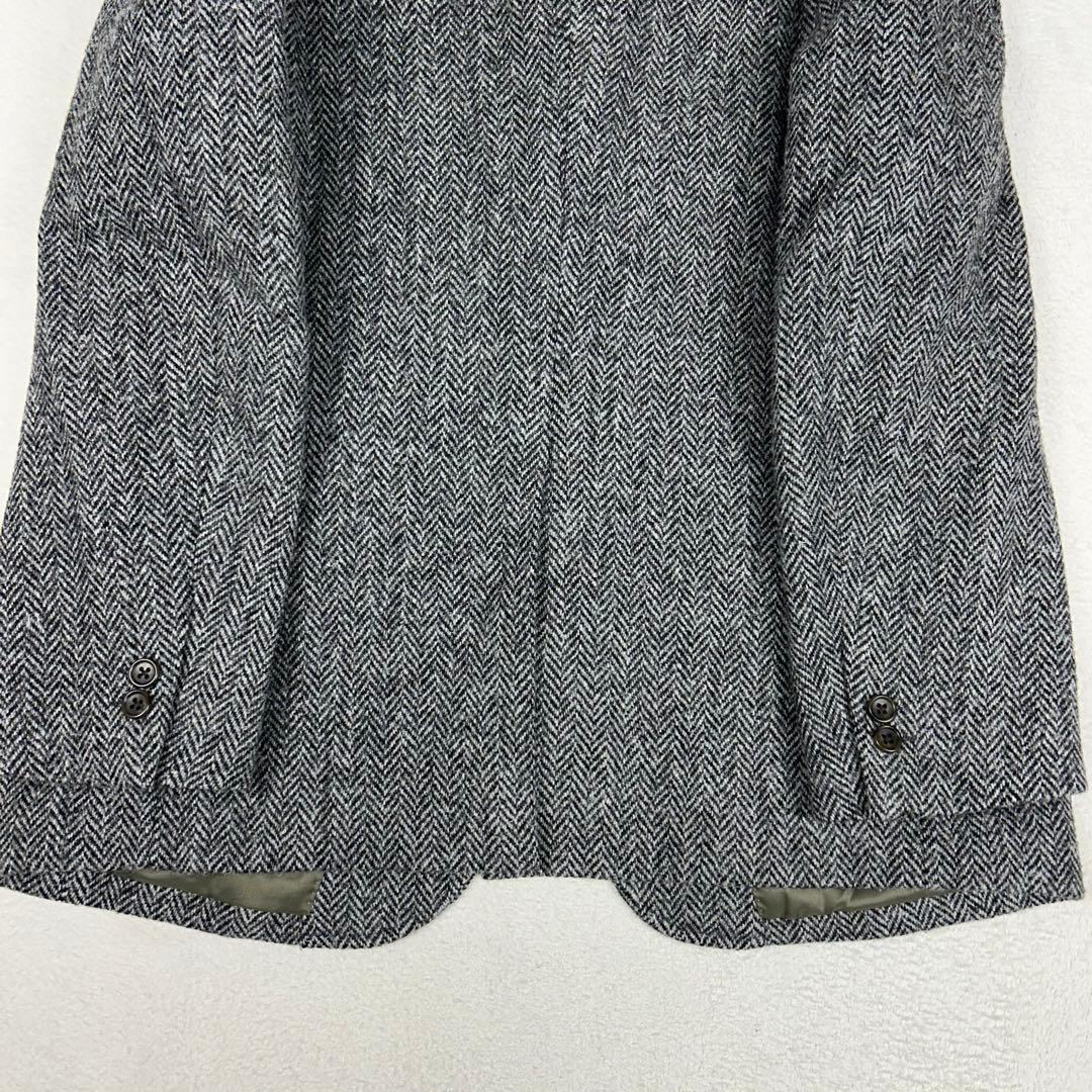 美品☆ハリスツイード オックスフォードクラシック ヘリンボーンジャケット BB5