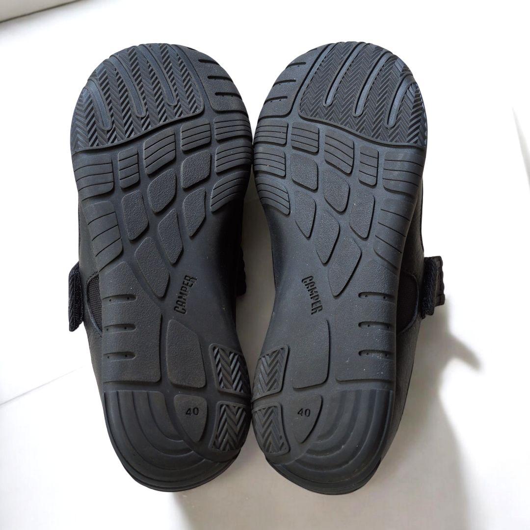 美品 CAMPERカンペール 25.5cm PATH スニーカー ブラック 40