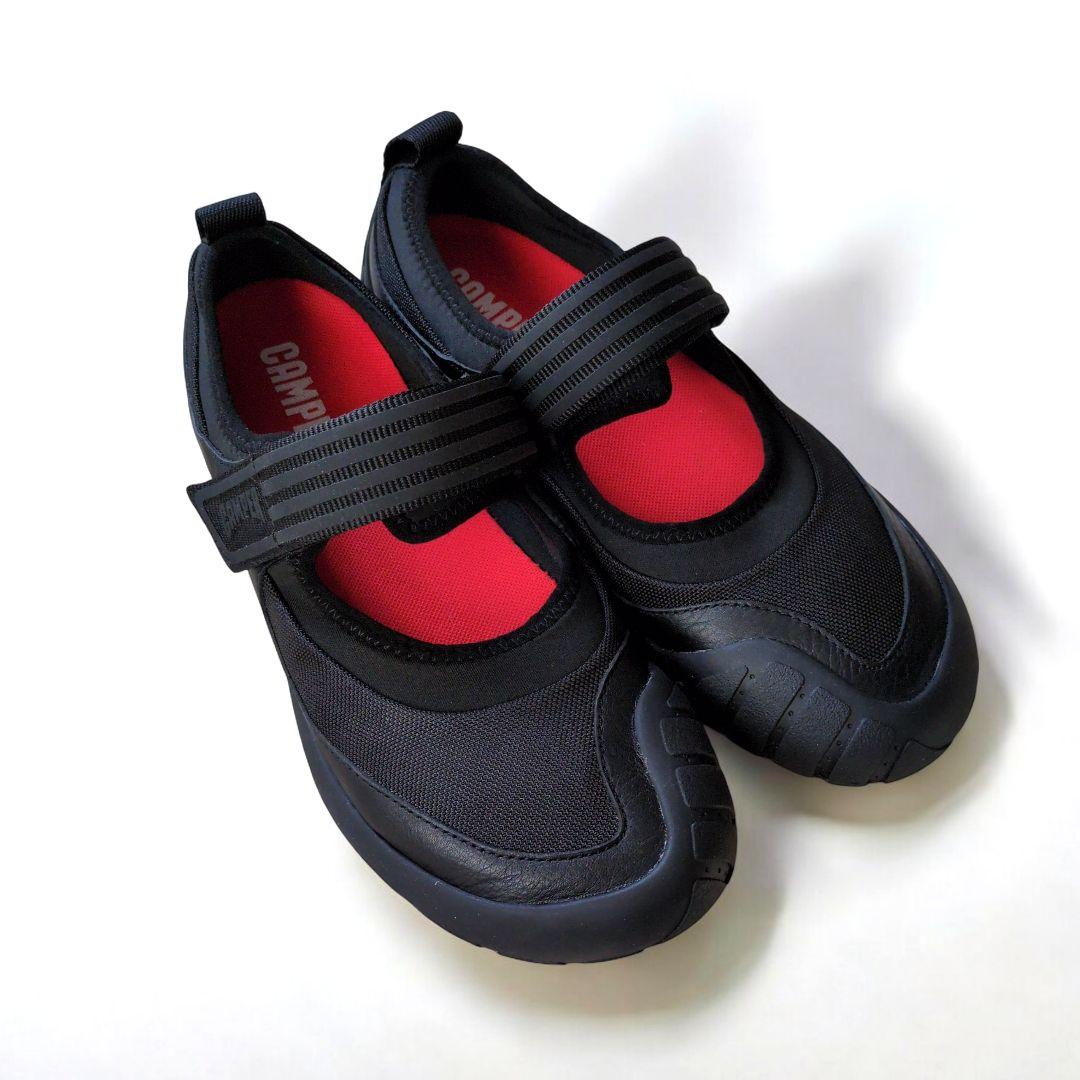 美品 CAMPERカンペール 25.5cm PATH スニーカー ブラック 40