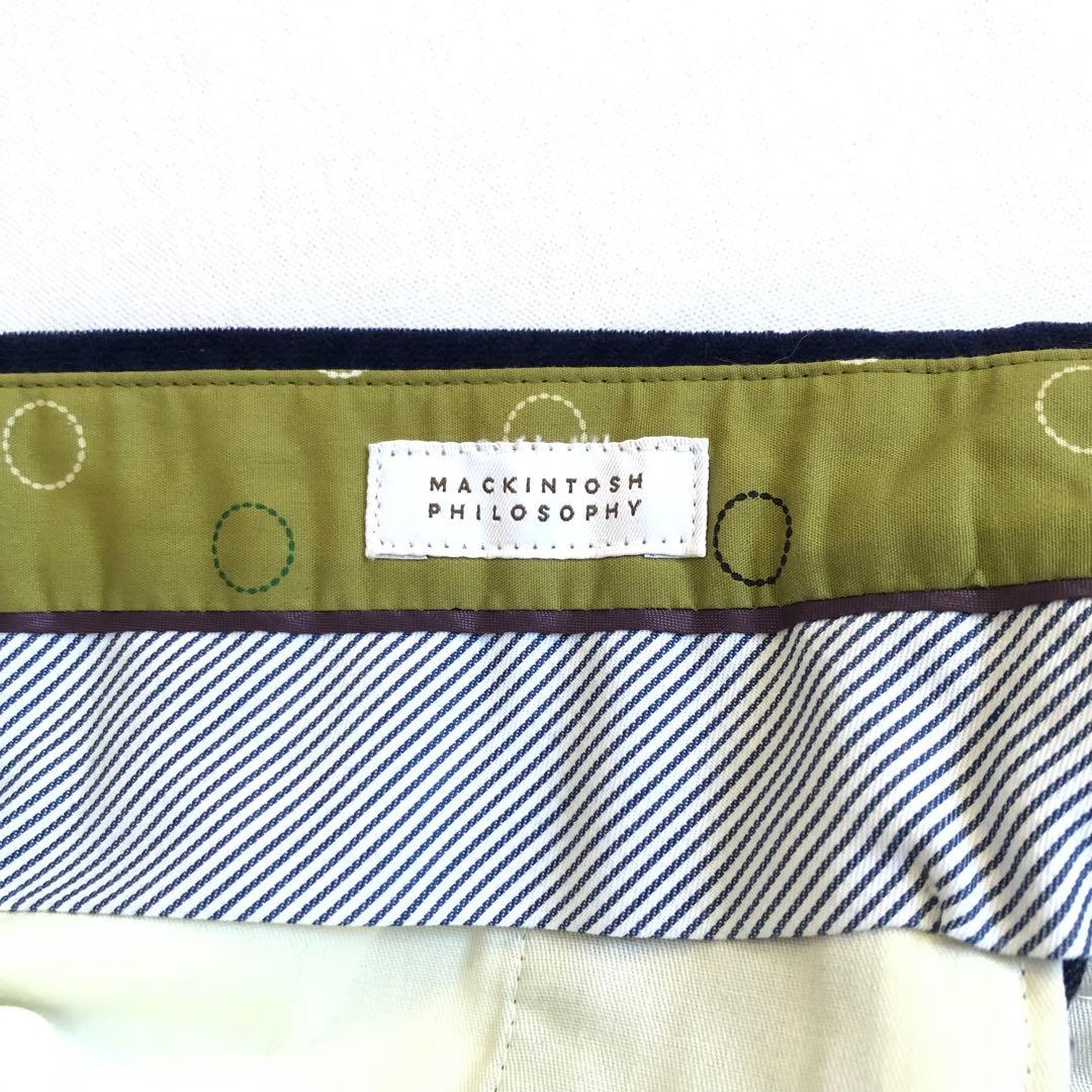 MACKINTOSH PHILOSOPHY ストレッチ ベロア スラックス