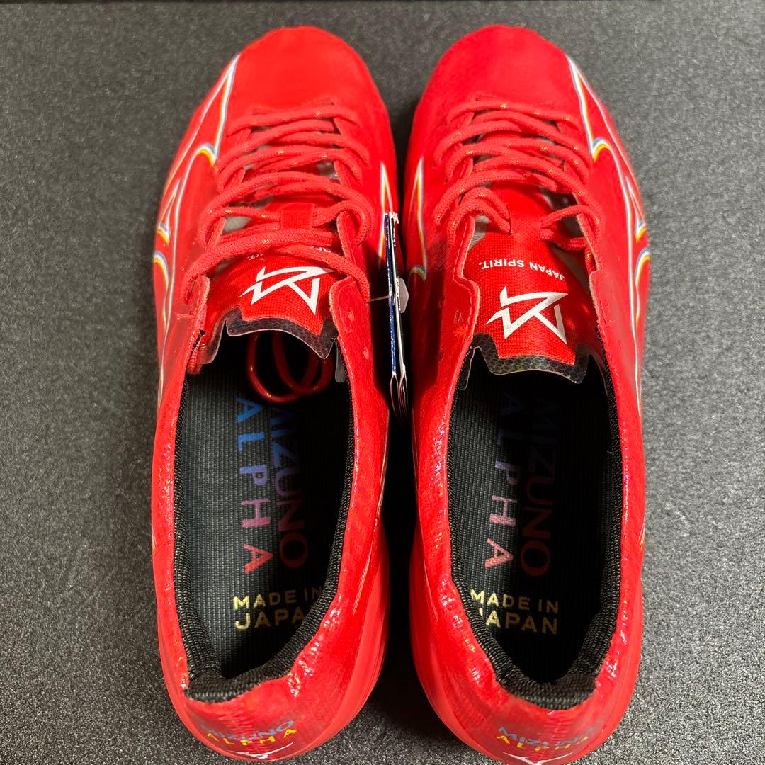 未使用品 ミズノ ALPHA アルファ ジャパン サッカースパイク 25.0cm