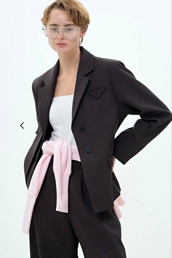 THETOE Lyucus Jacket - plain チャコールグレー　M